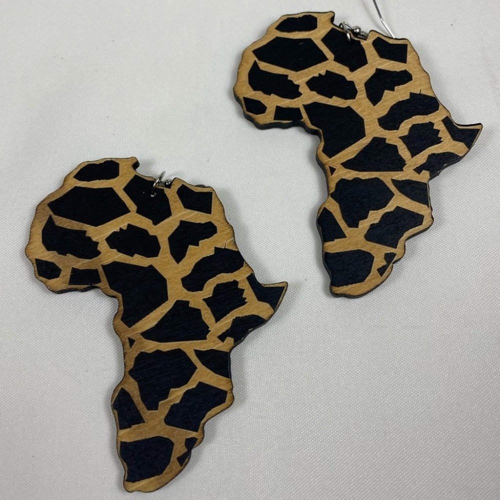 Leopard Print Africa Earrings